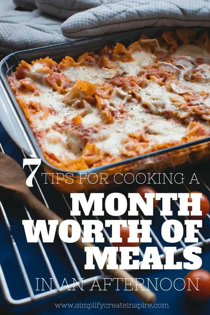 7 tips for cooking a month worth of meals in one afternoon