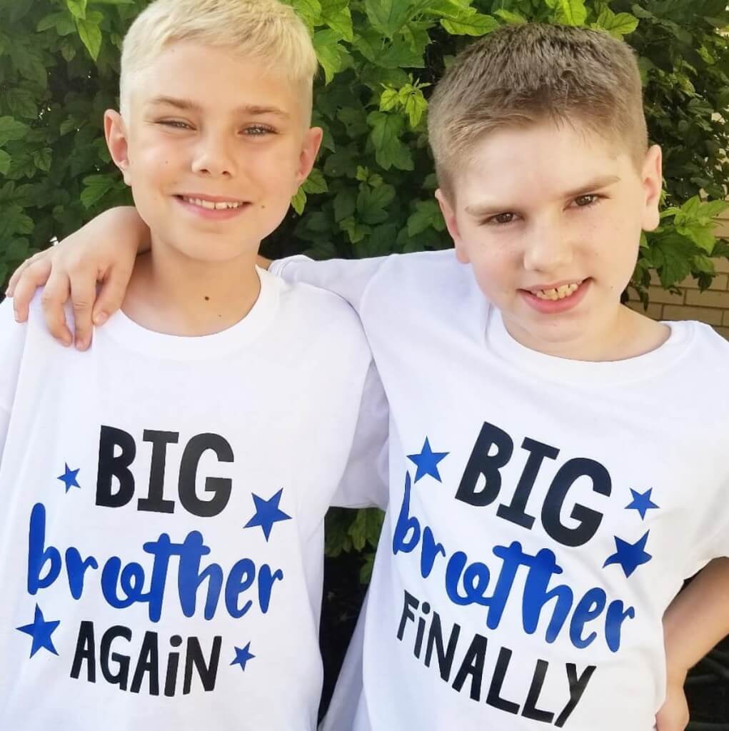 Big brother shirts announcement