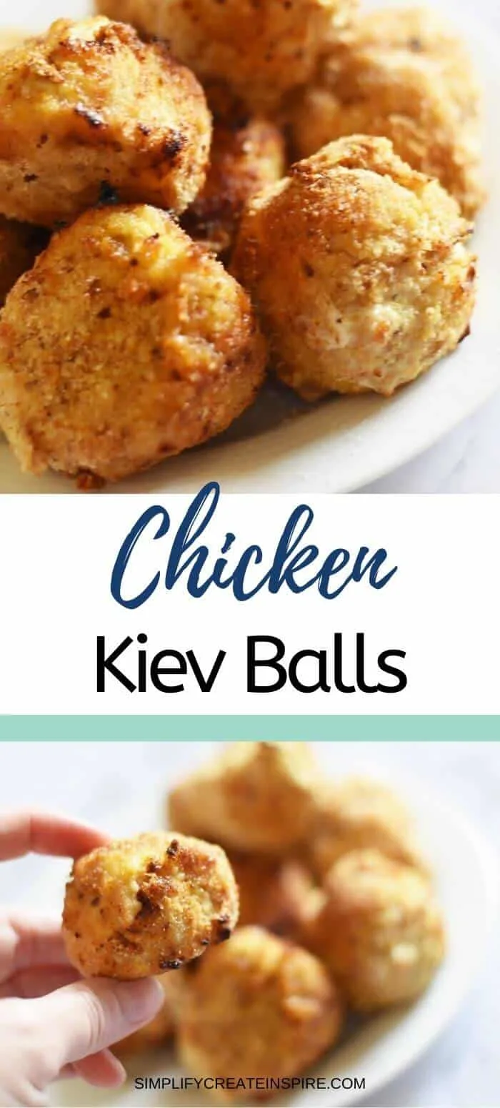 Air fryer chicken kiev balls