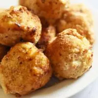 chicken kiev balls with garlic