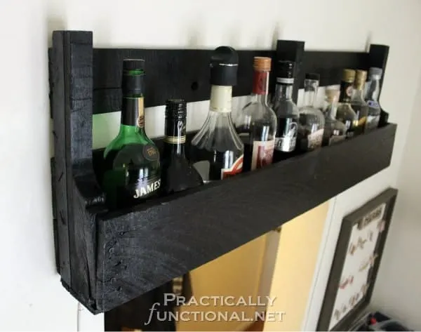 wooden pallet bottle holder