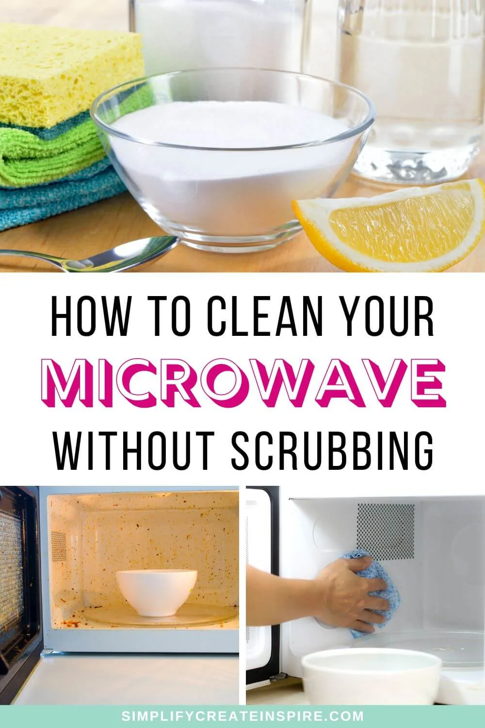 How to clean a microwave cleaning hack