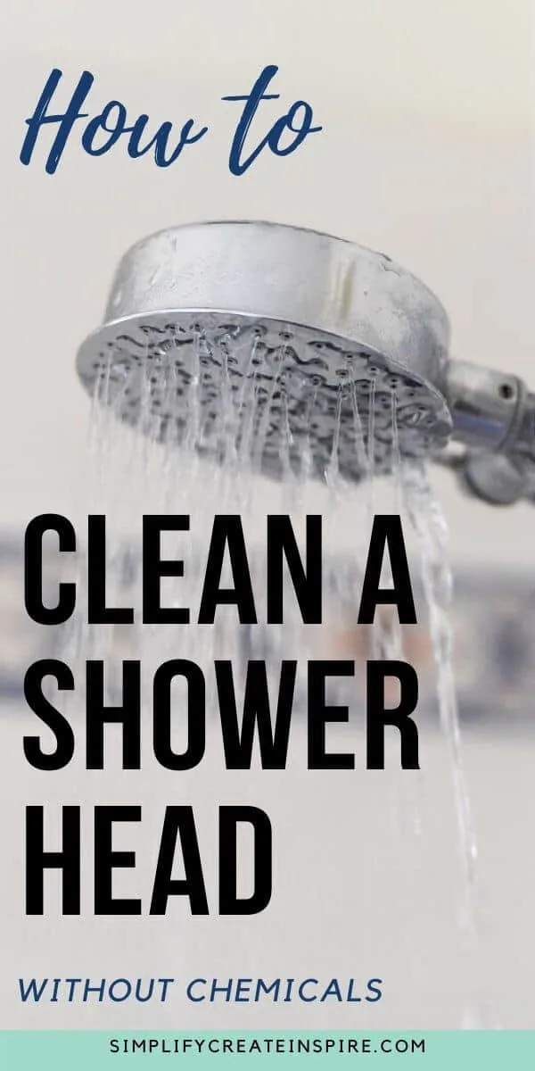 How to descale a shower head