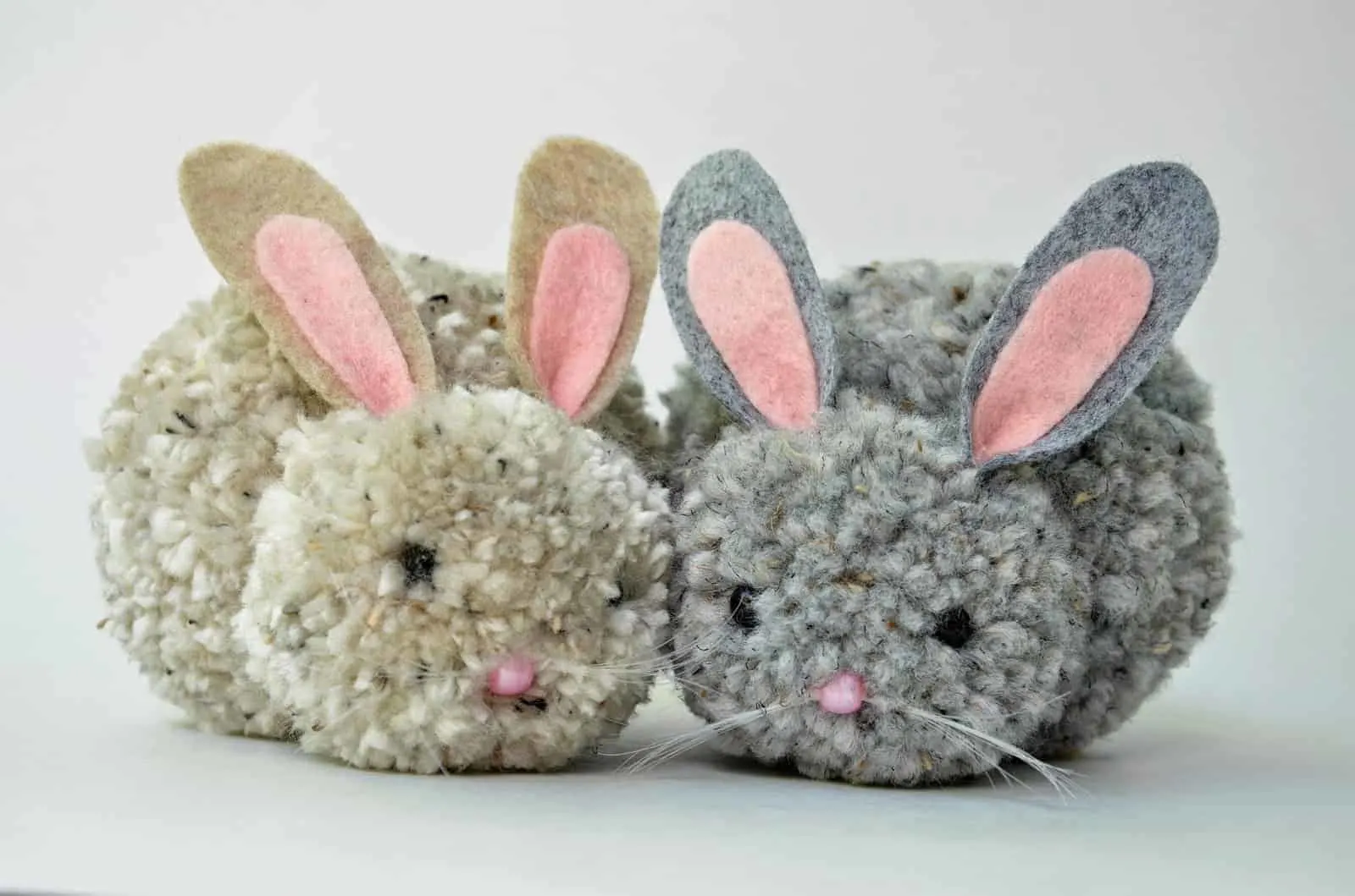 Easter bunny pom pom bunnies