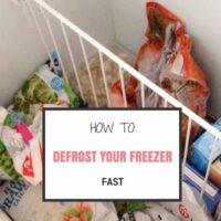 Defrost your freezer fast
