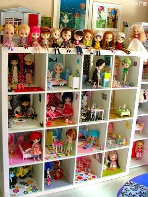 Ikea toy storage shelving doll house