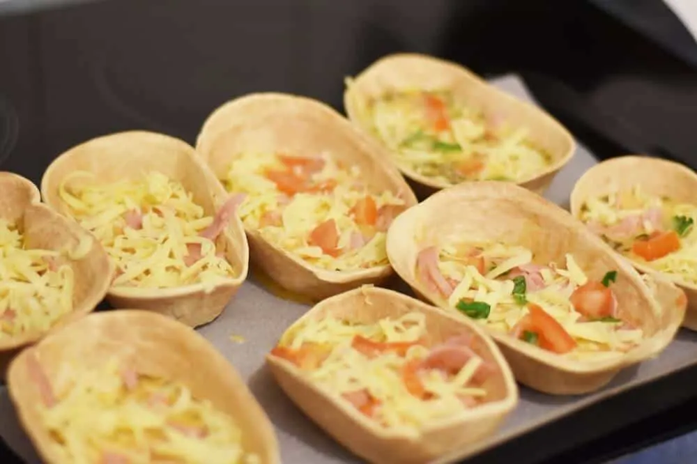 How to make taco boat quiches