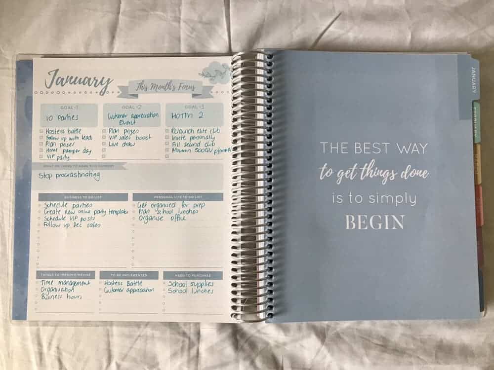 planner goal setting