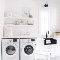 stylish home laundry