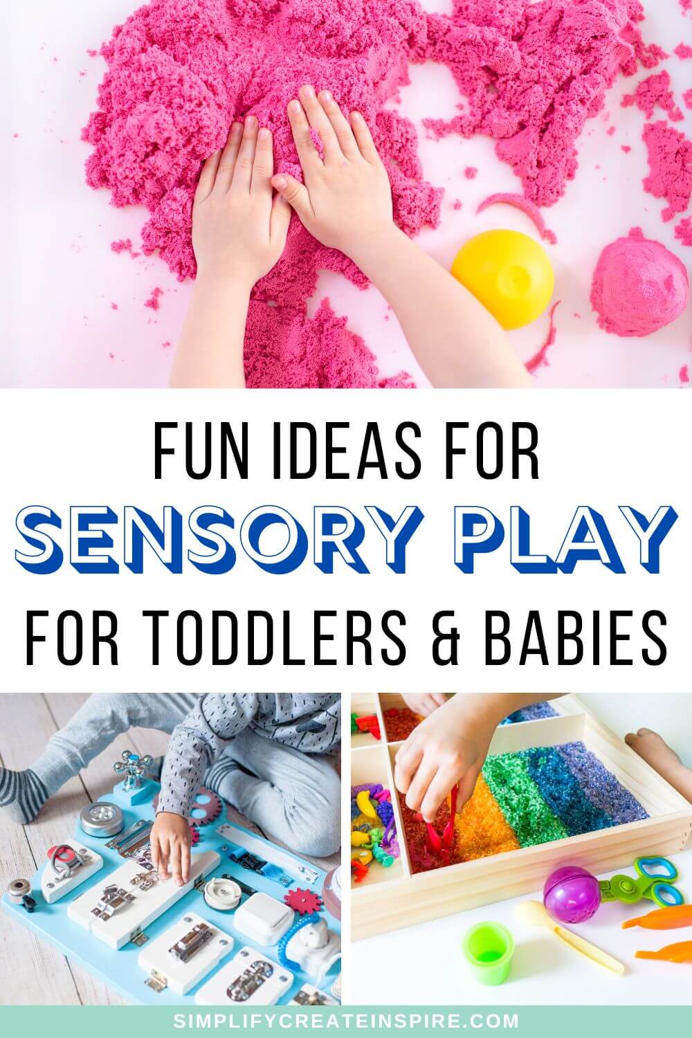Sensory activities for toddlers and infants