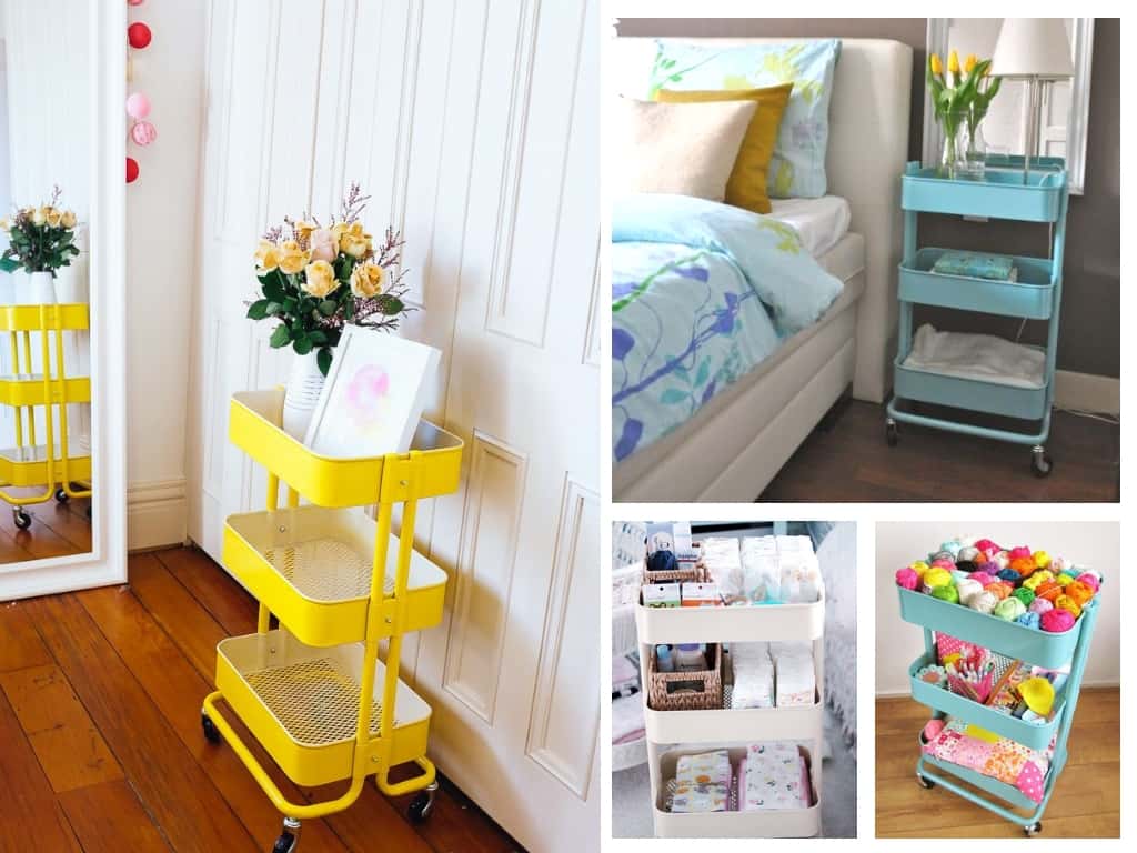 Creative Craft Storage Ideas On A Budget: How To Organise Craft Supplies 11 Creative Ikea raskog cart uses