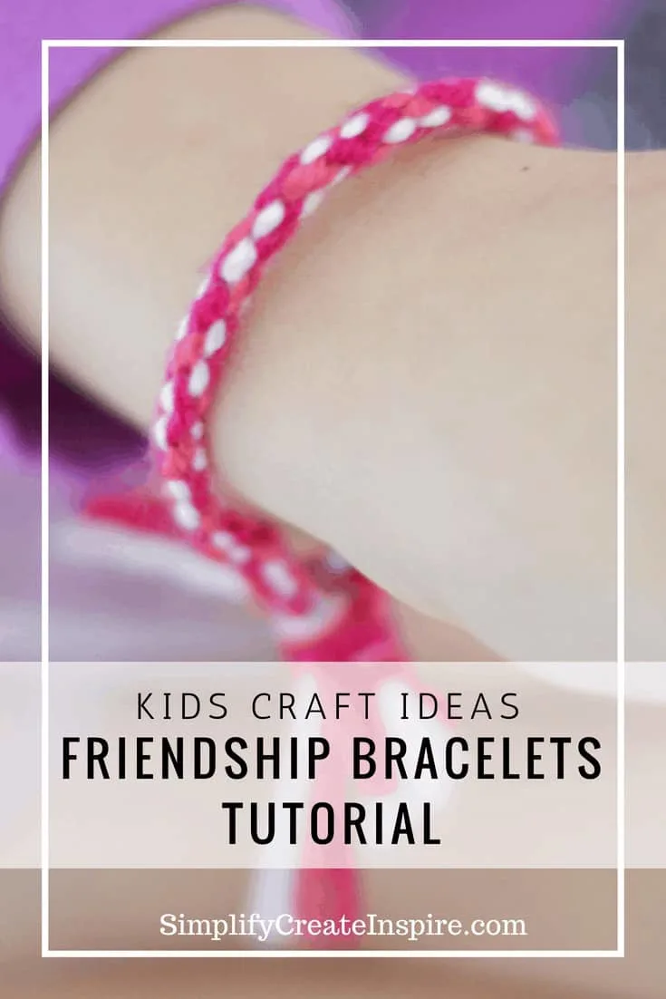 Simple diy friendship bracelets - kids craft ideas
