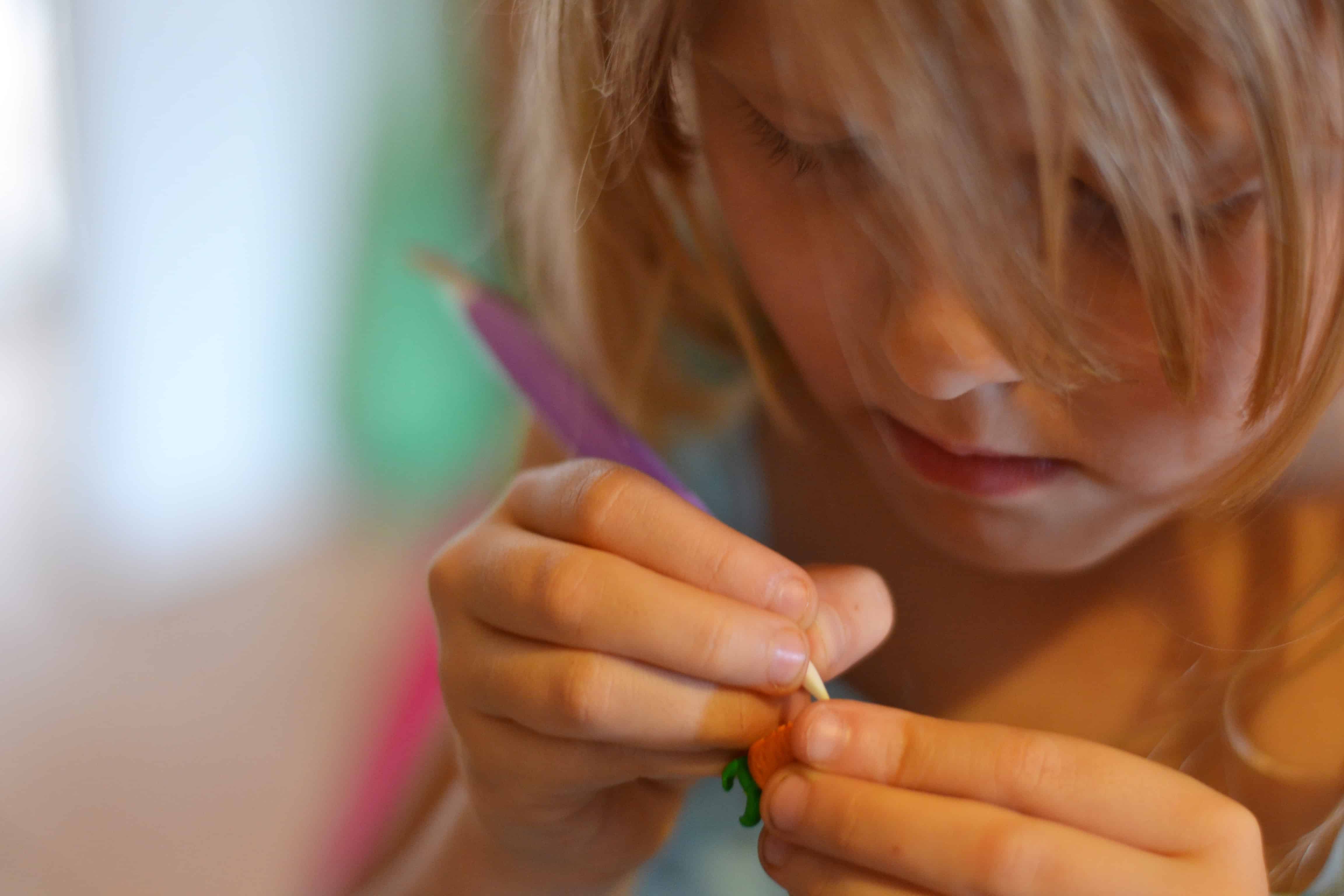 Creating clay miniatures- Fun kids craft ideas