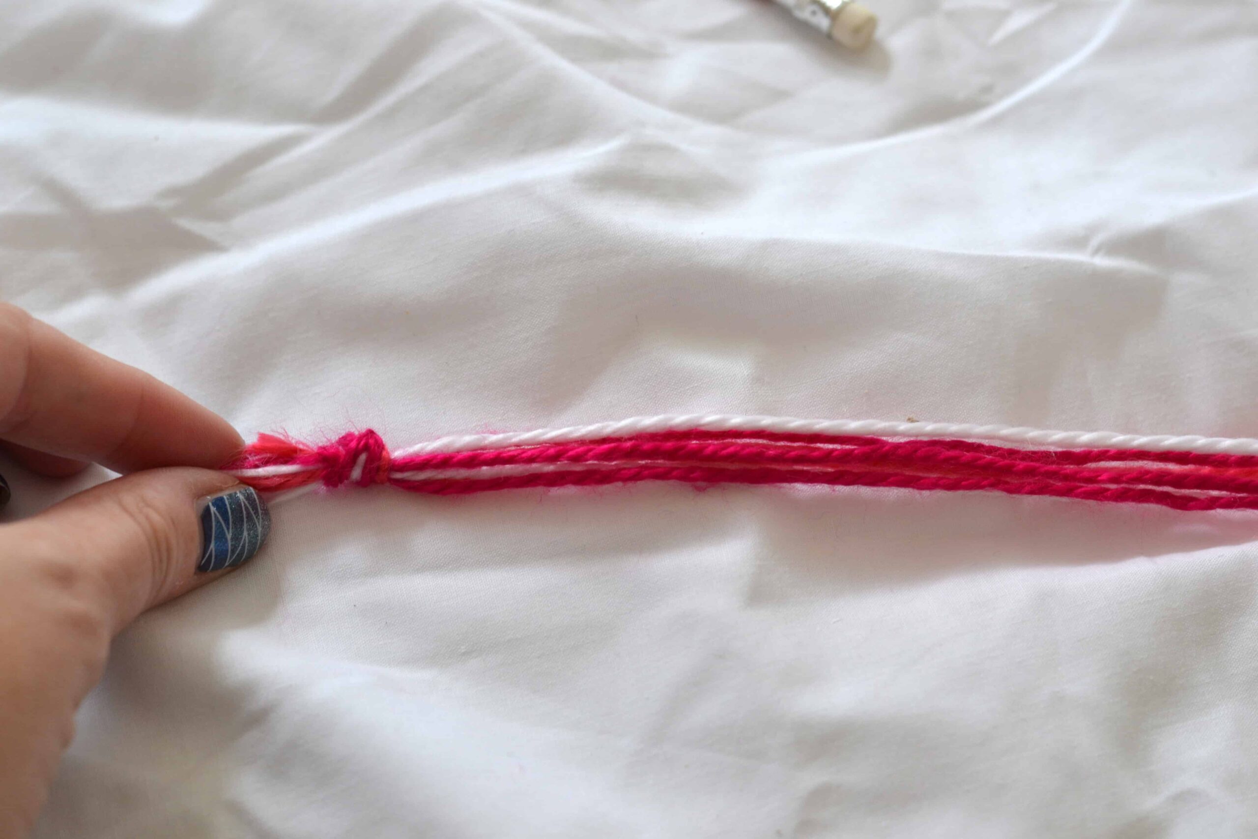 How To Make Easy Colourful DIY Tshirt Yarn Bracelets