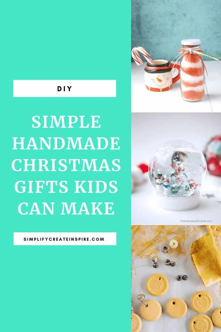 Simple handmade Christmas gifts kids can make