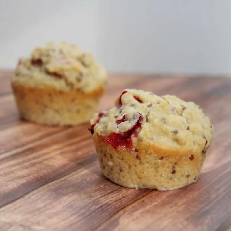 Quinoa cranberry muffins