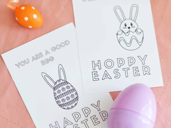 DIY Easter Crayon Shapes & Printable Cards