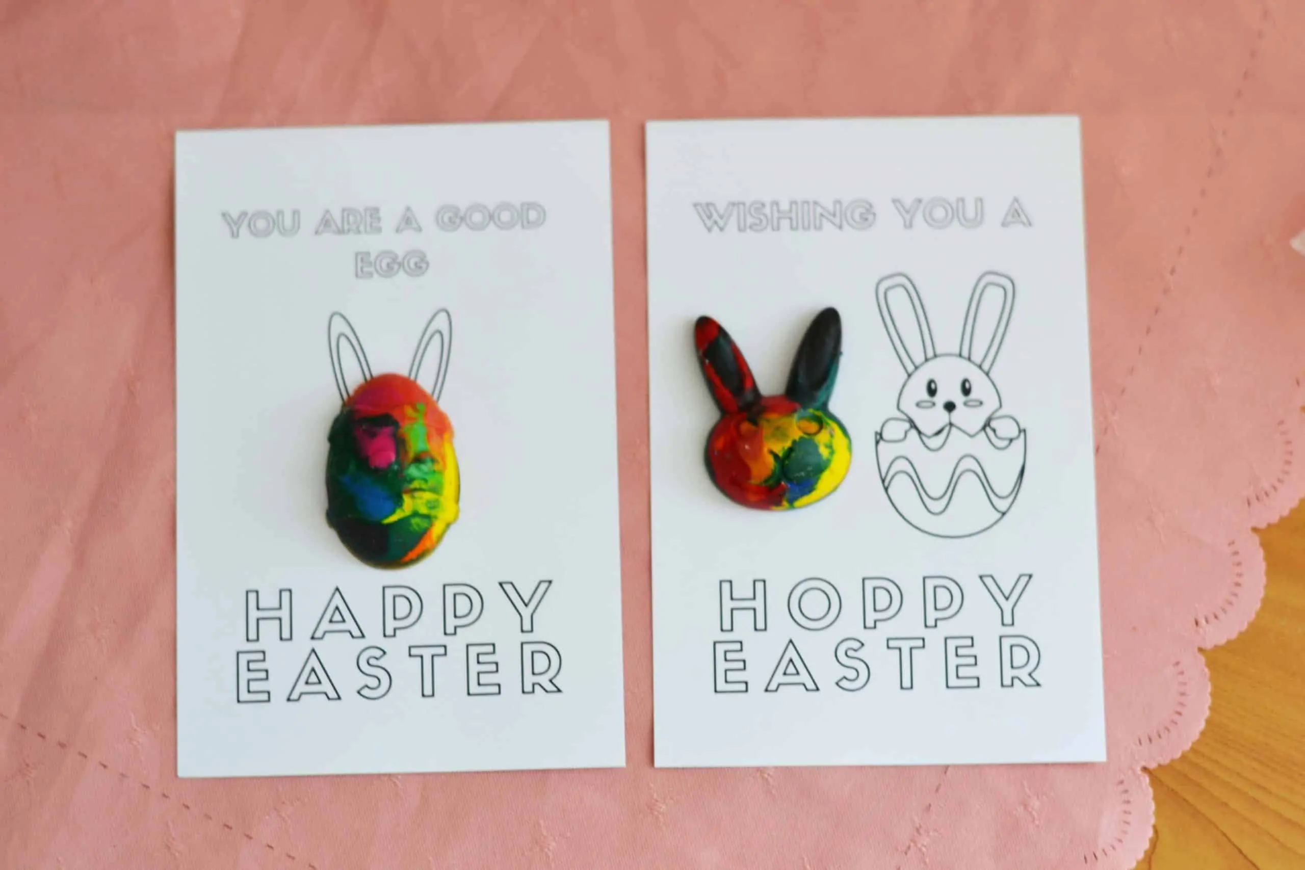 Printable easter cards with wishing you a hoppy easter and you are a good egg