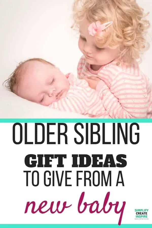 Big brother and sister gift ideas to avoid new sibling jealousy - big sister and baby