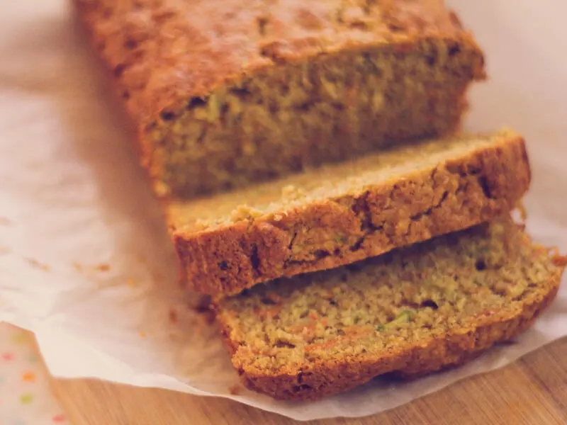 Zucchini carrot and apple slice
