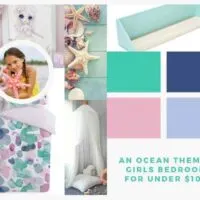 Ocean themed bedroom makeover for under $100
