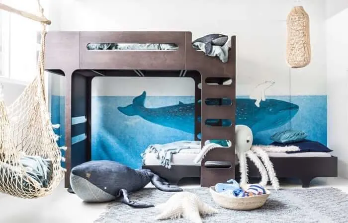 Ocean themed bedroom for boys