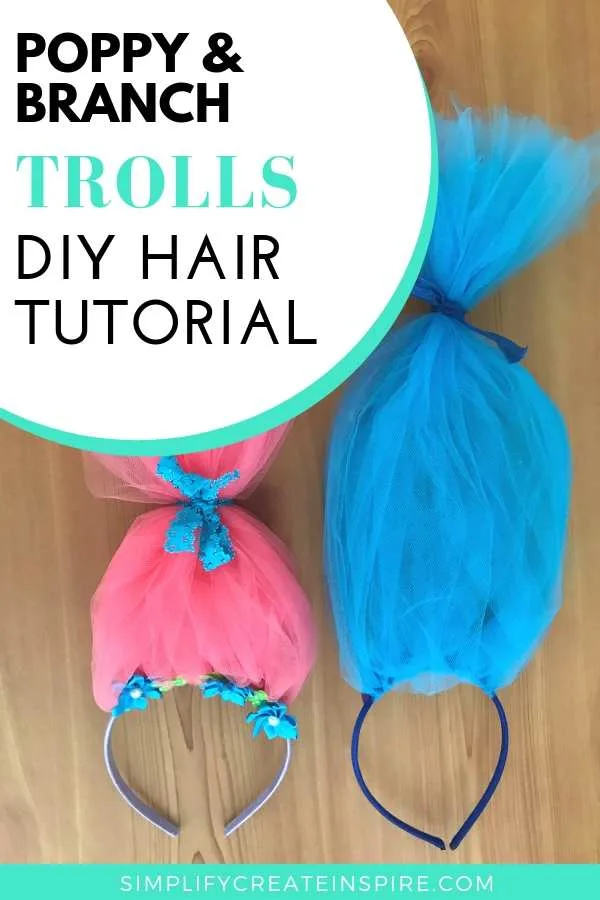 Poppy troll headband tutorial - troll hair