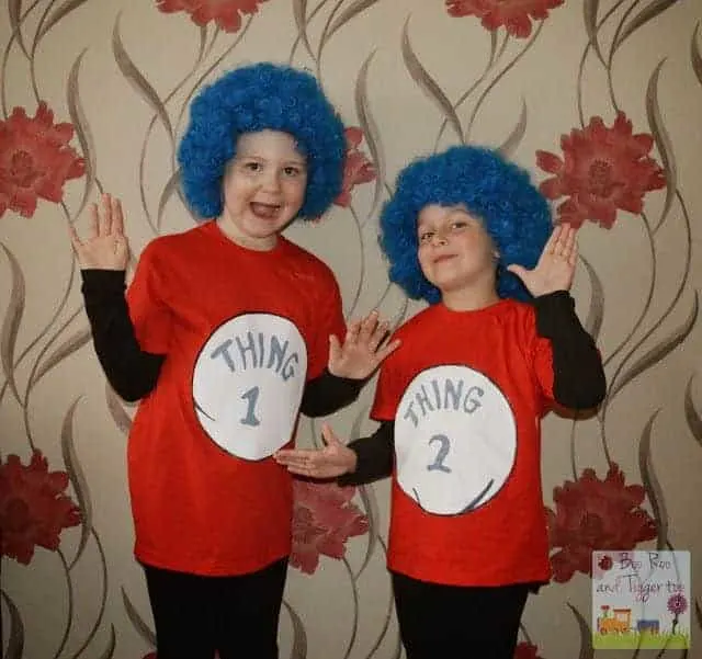Thing 1 and thing 2 dr seuss costumes