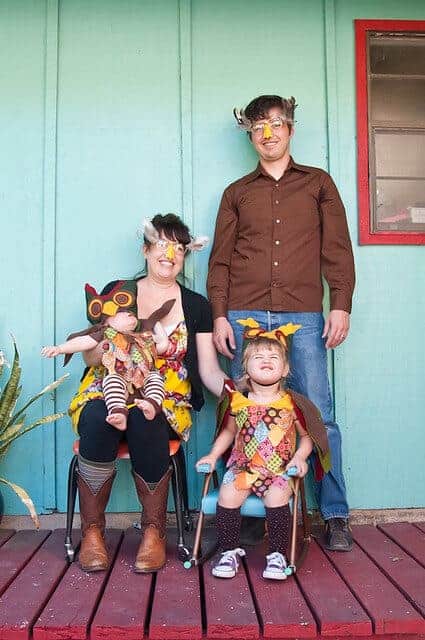 Owl family costume