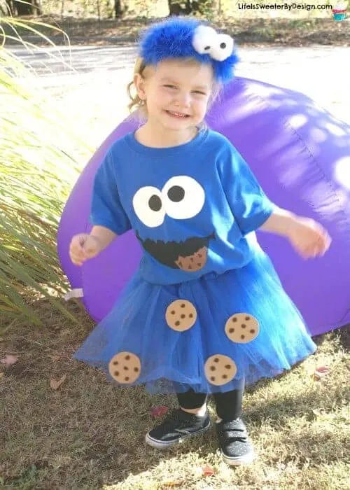 Cookie monster tshirt costume for toddlers
