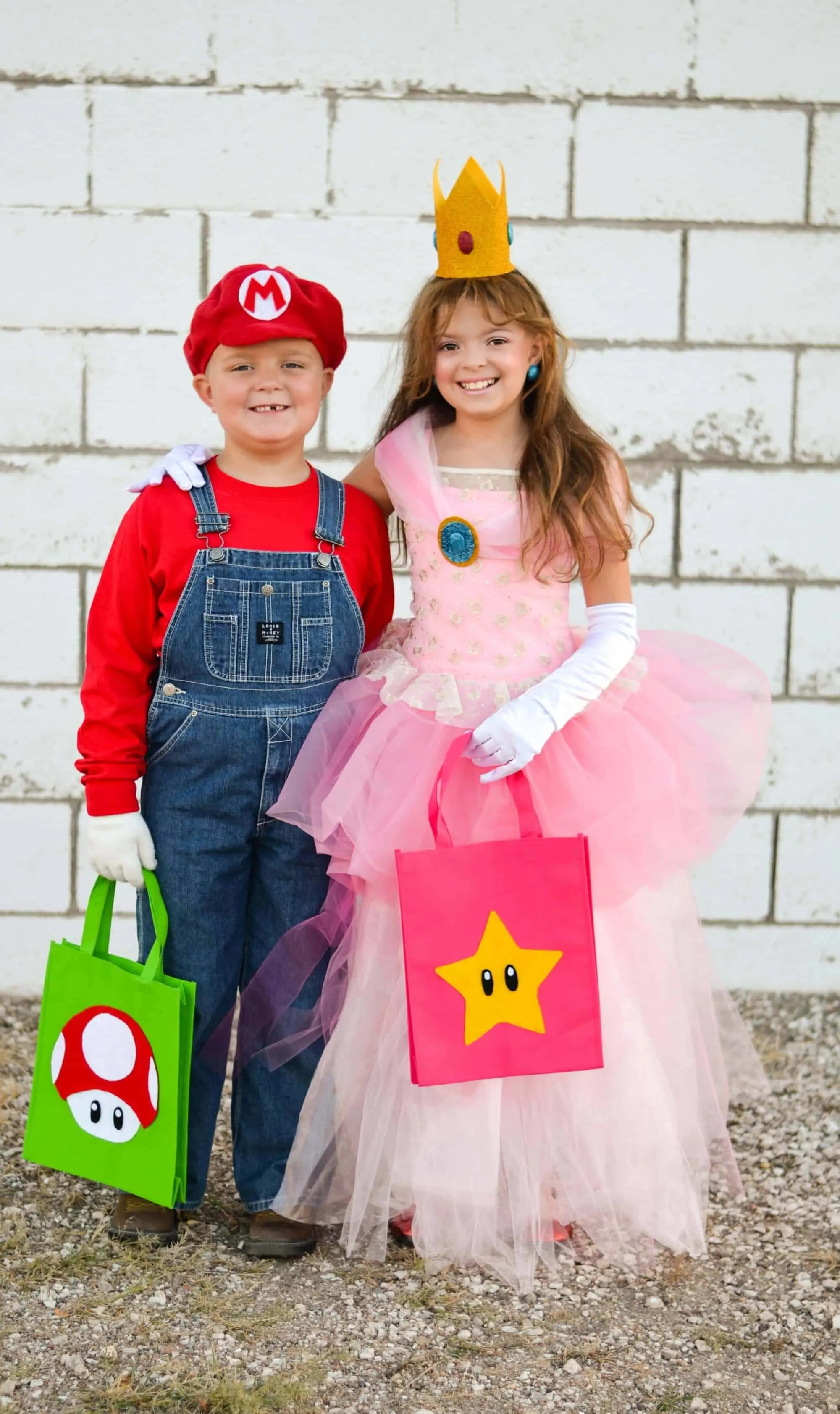Mario and princess peach costumes