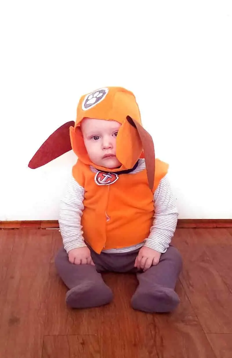 Paw patrol baby costume