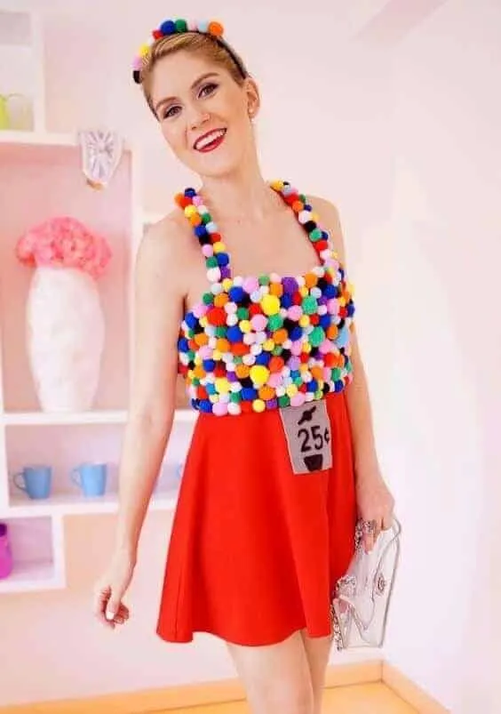 Gum ball costume for women