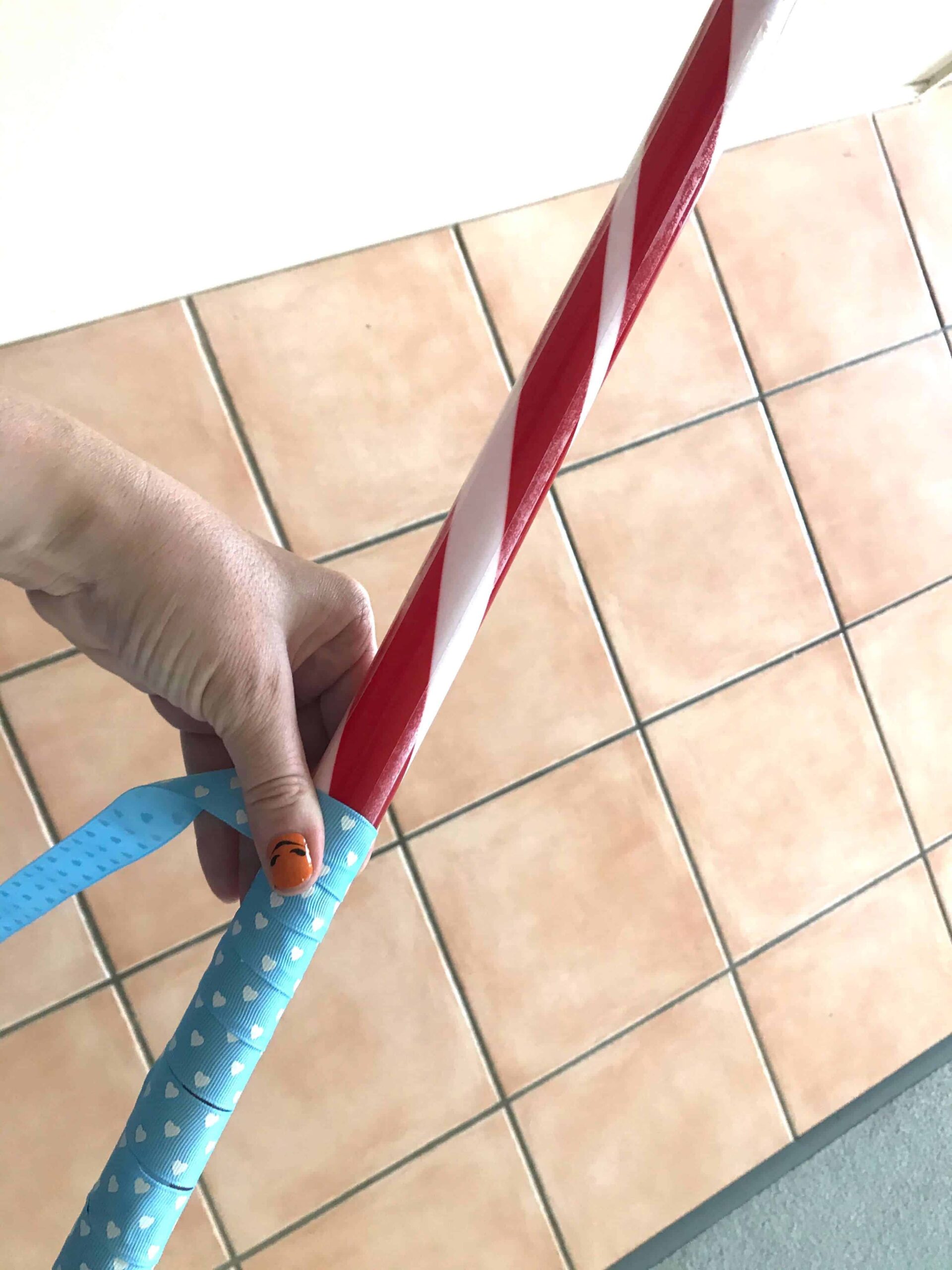 How to make bo peep staff from candy cane garden decoration