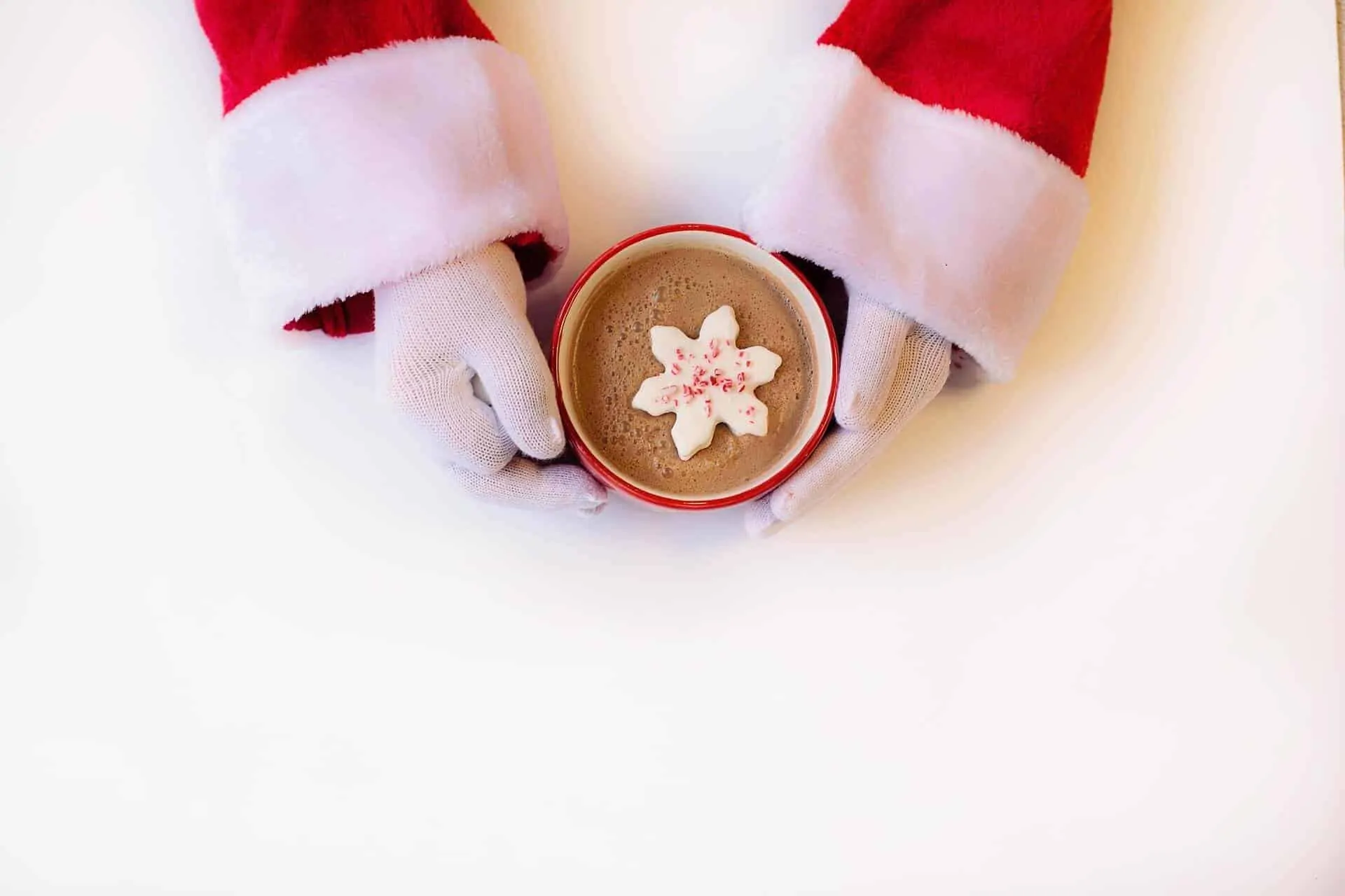 Santa with hot chocolate
