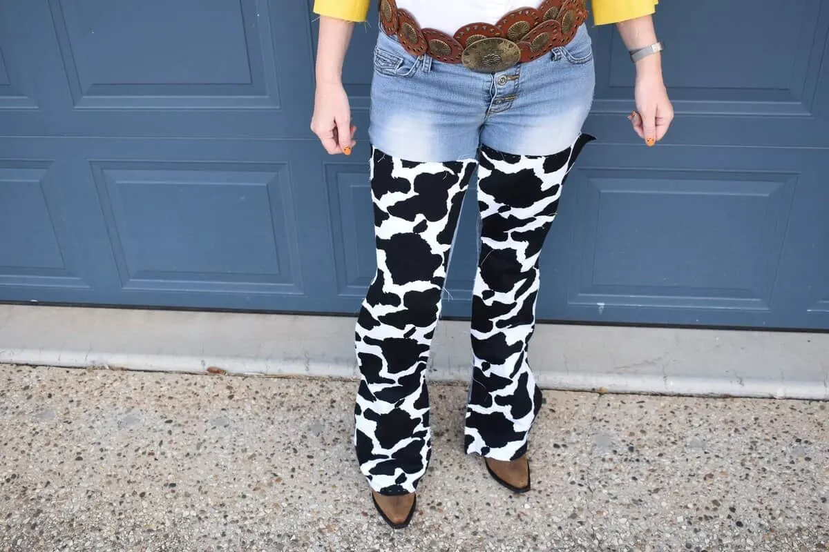 How to make jessie's chaps from toy story