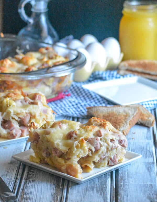 Monte cristo breakfast bake