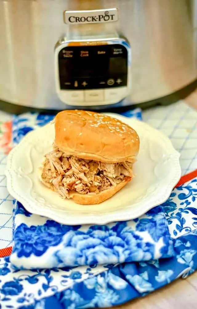 Crock pot pulled pork with coke