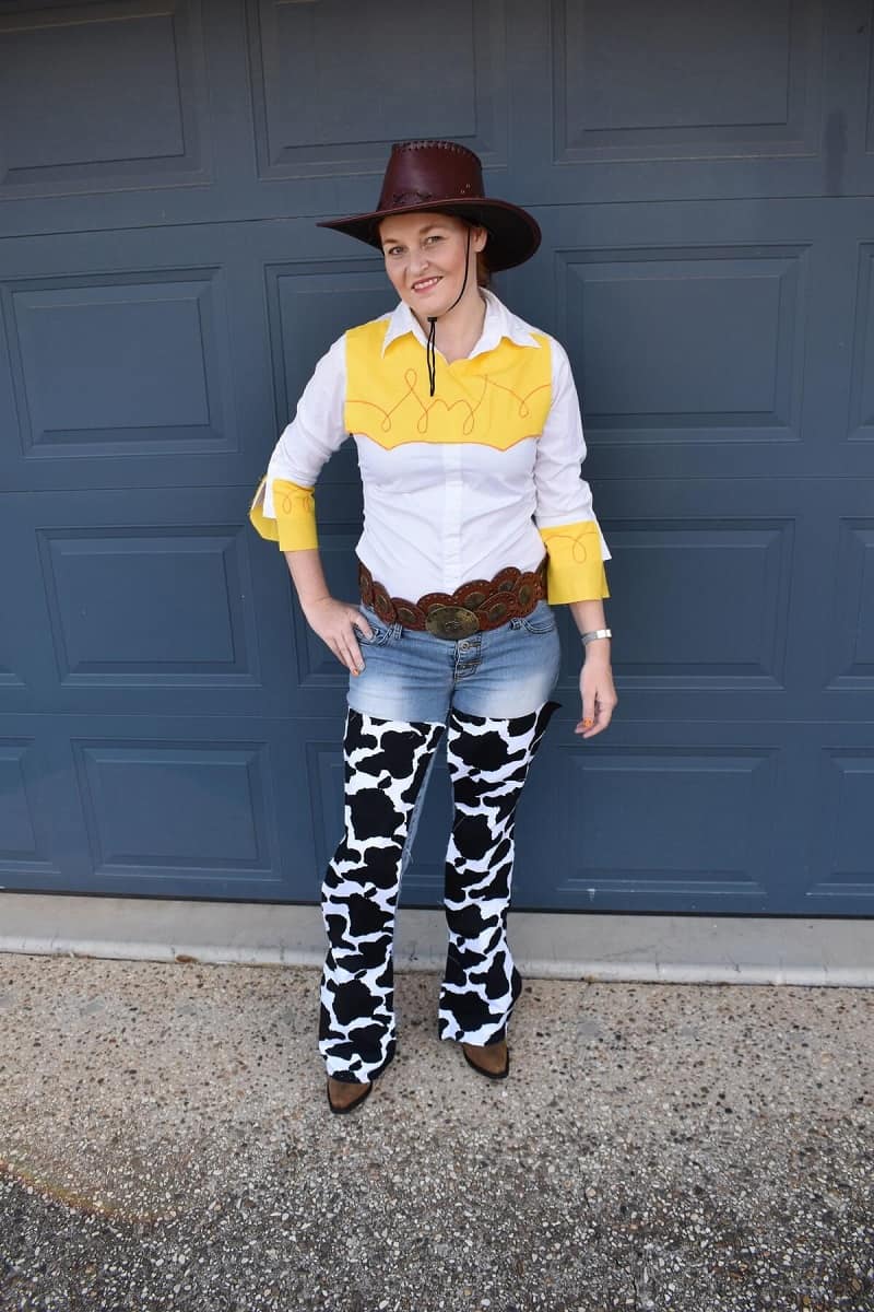 Diy jessie toy story costume for a halloween party.