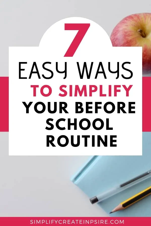 Simplify your before school routine