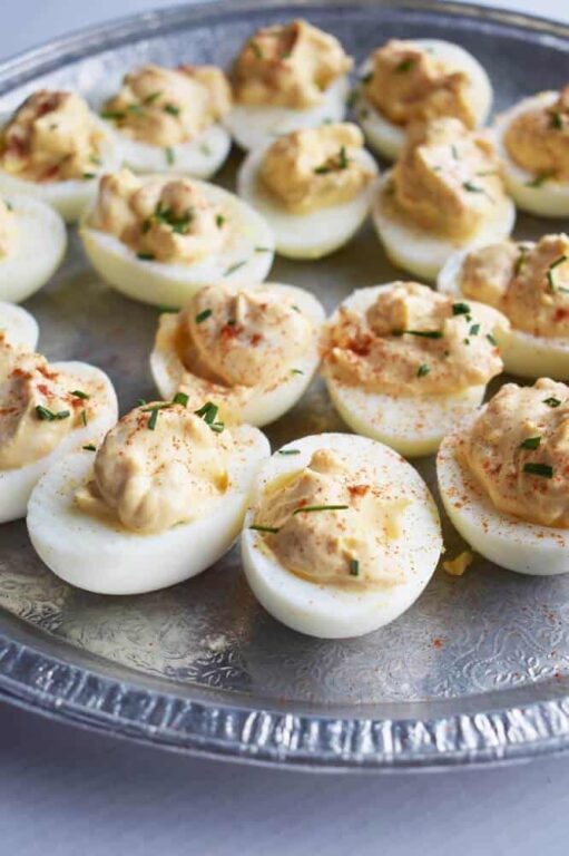 Greek Yogurt Deviled Eggs Recipe A Healthier Alternative Simplify Create Inspire