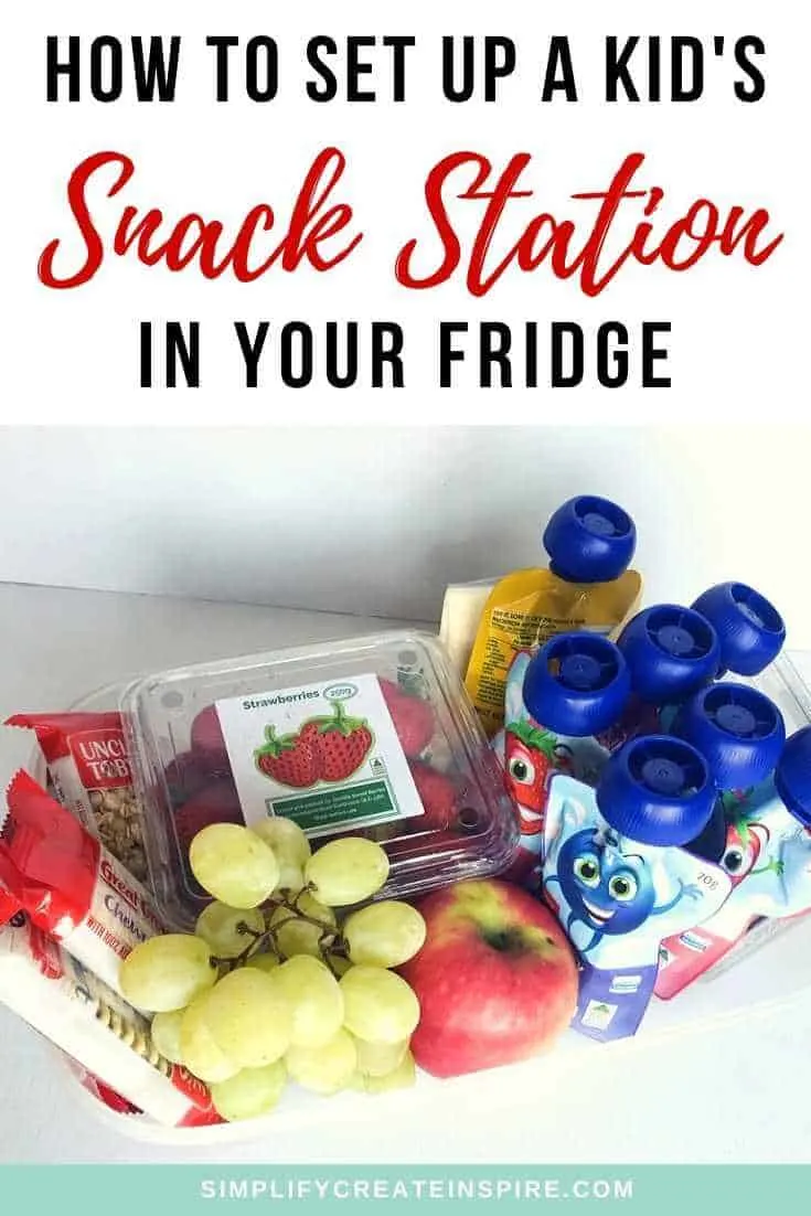 Fridge snack station ideas for kids