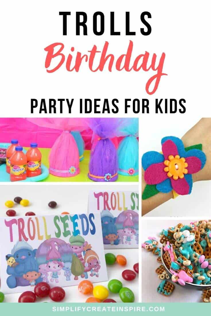 Trolls Birthday Party For Boys & Girls | Simplify Create Inspire