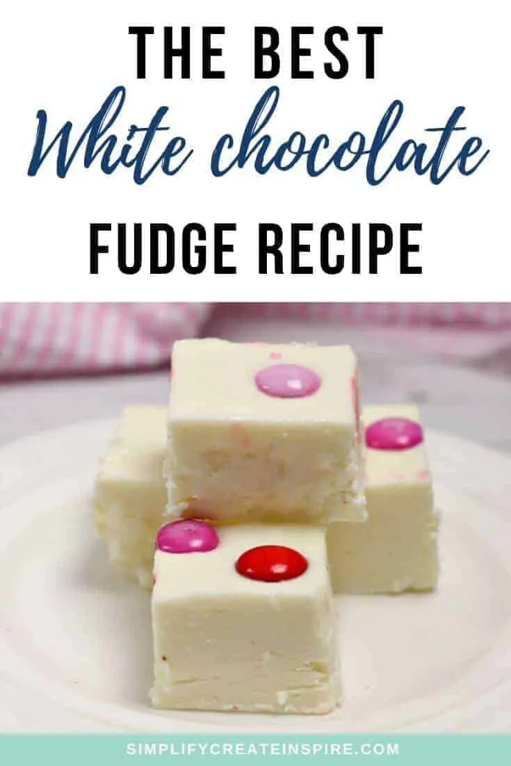 White chocolate fudge with marshmallow