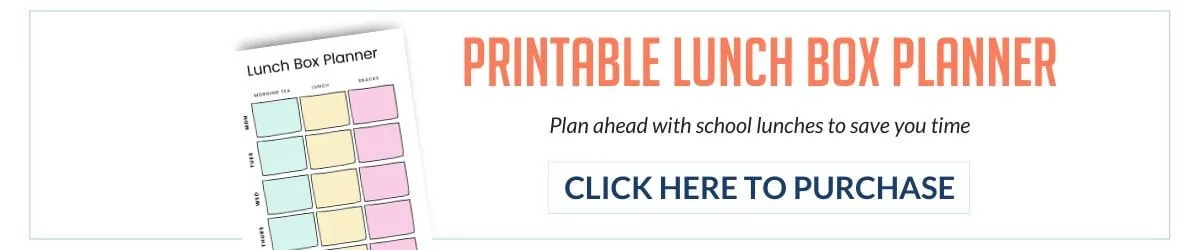 Lunch box planner banner
