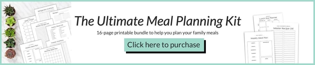 Ultimate meal planner banner.