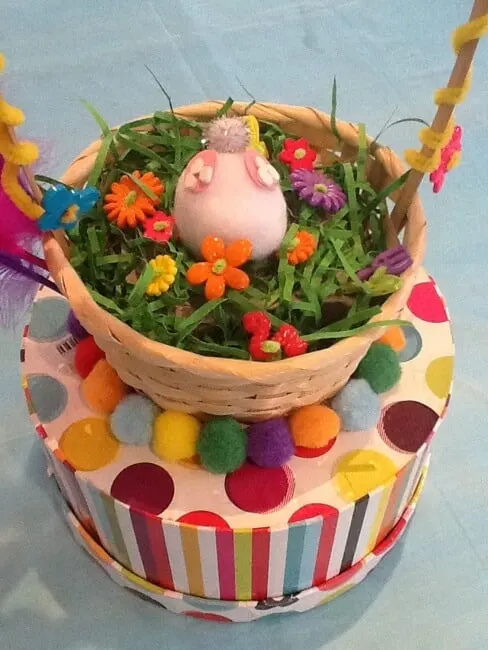 Easter basket hat