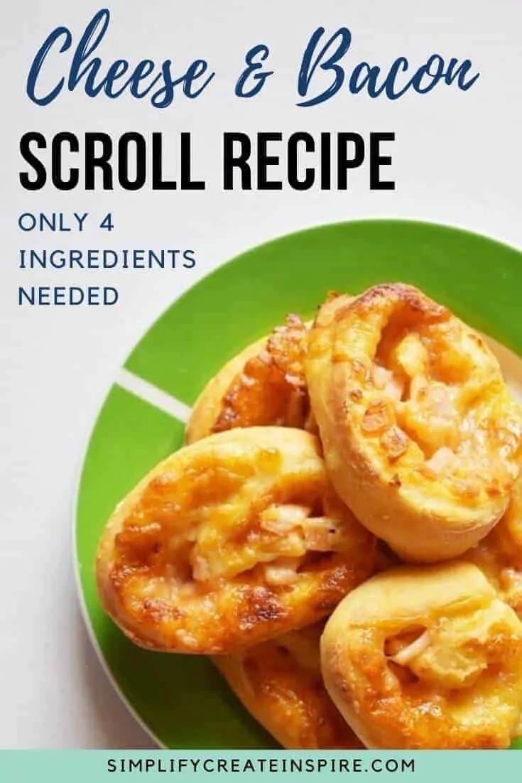 Savoury cheese & bacon scroll recipe