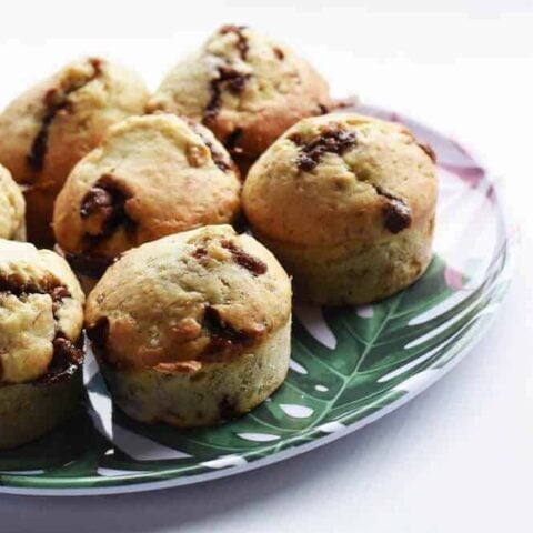 Bananas Muffins With Chocolate Chips