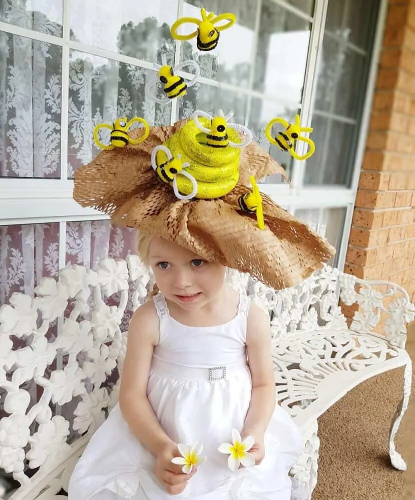 Bee hive easter bonnet